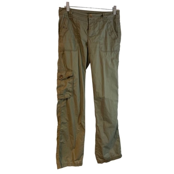 🌲Esprit Canvas Khaki Hiking Cargo US 4 pants🌲 - Picture 1 of 7